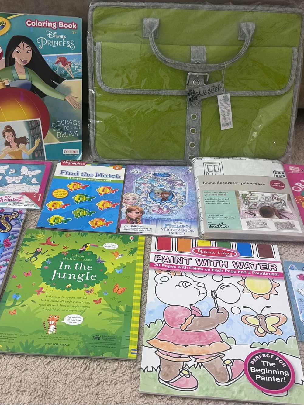 Ultimate Kids’ Activity Lot – Disney, Melissa & Doug, Origami, Lucalily Case